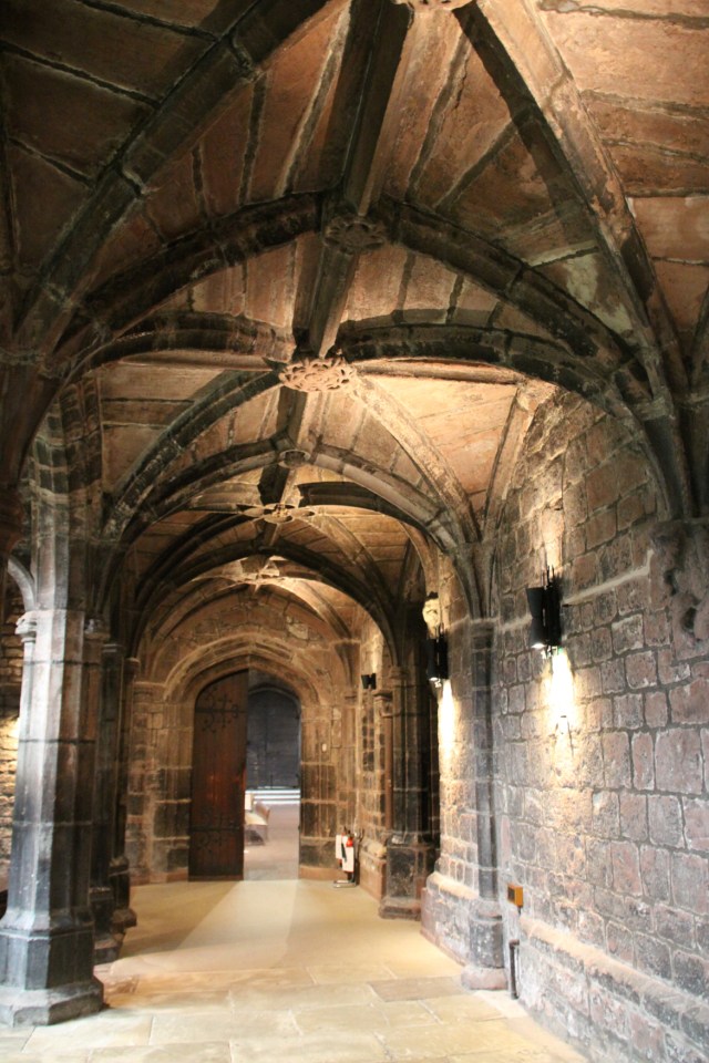 Cloister walk at St Werburgh's Abbey (Chester Cathedral), Chester