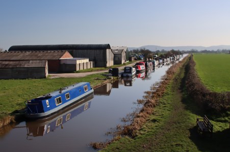 View from Golden Nook Bridge and beyond to the sandstone ridge