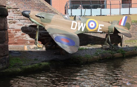 Replica Spitfire, apparently once used as a raft