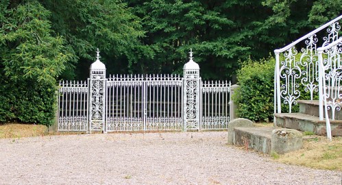 One of the ornamental gates into the chapel precinct