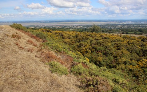View from the inner rampart over the outer rampart