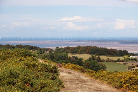 View from the ramparts out to Liverpool Bay
