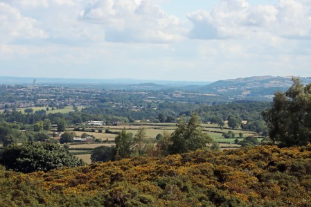 View over hills from Moel y Gaer Rhosesmor