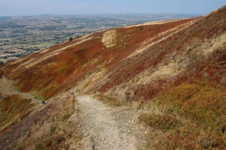 The steep section on the Offa's Dyke Path