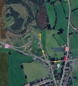 Route to the hillfort