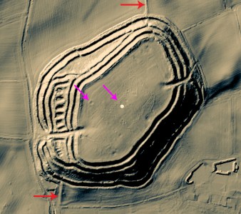 Old Oswestry annotated