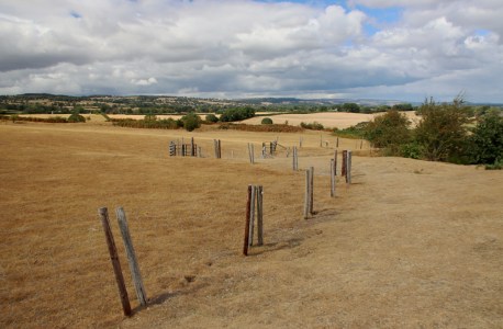View across the eastern entrance towards the north