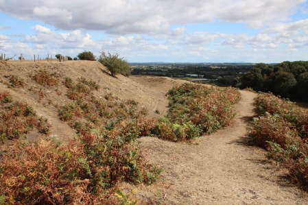 Walking along the top of the second rampart