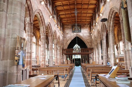View down the nave towards the chancel