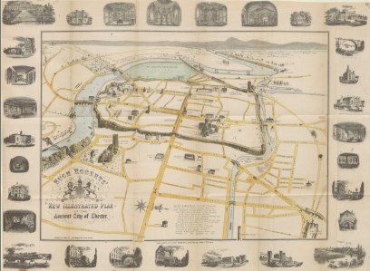 Map from the 1858 Roberts Chester Guide