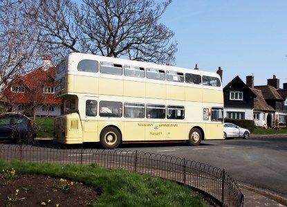 The History Festival's village tour bus