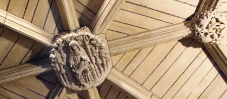 St Giles and the doe in the north porch