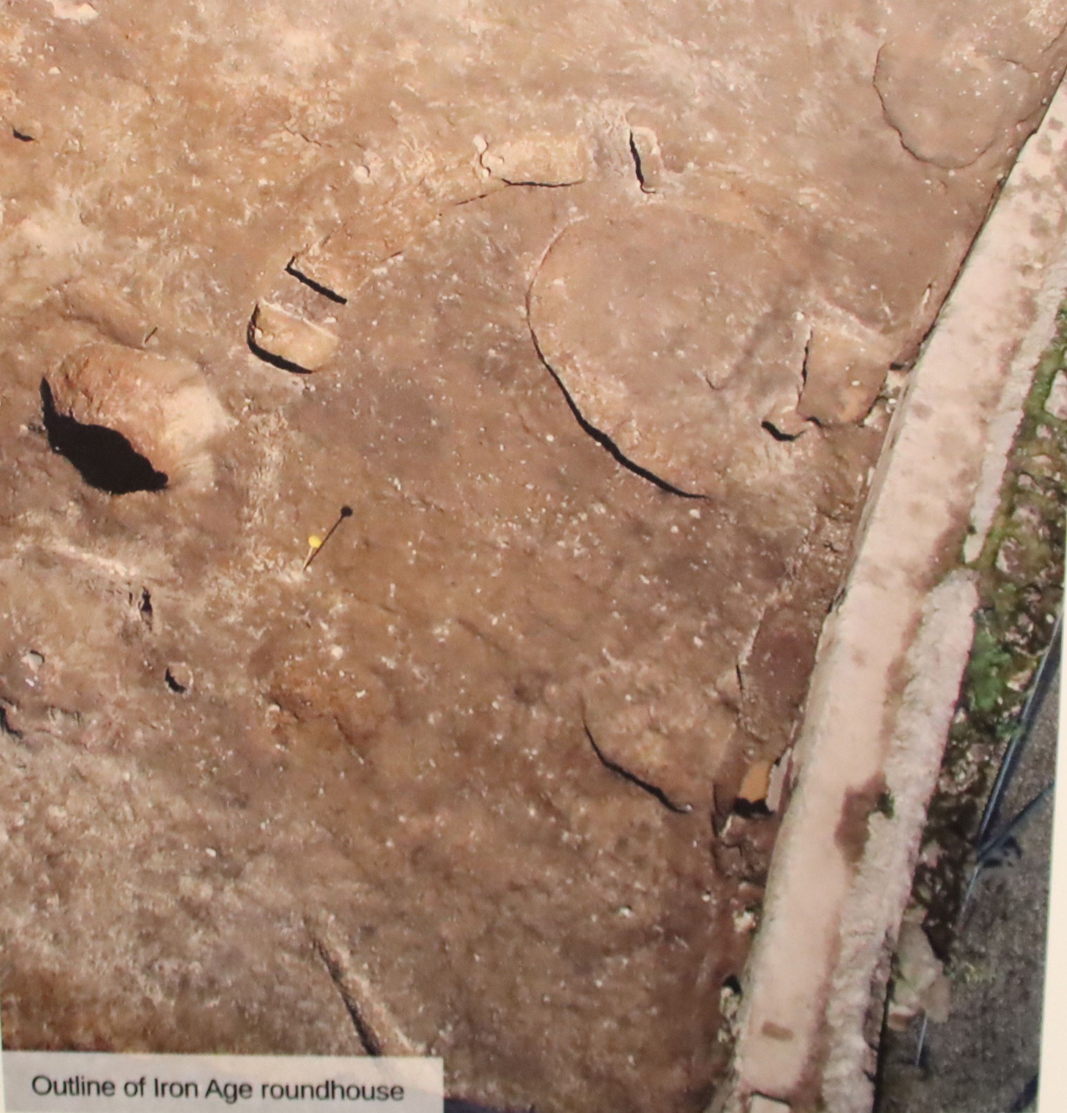 Amphitheatre roundhouse during excavation