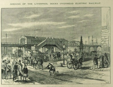 Pierhead Station at the time of the station opening.