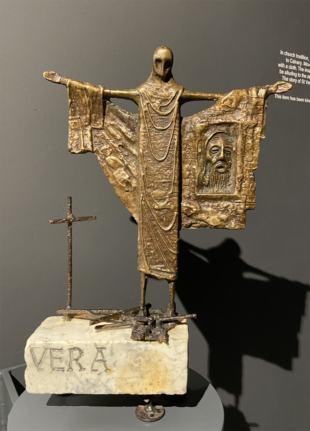 St Veronica. Sculpture by Liverpool-born Arthur Dooley