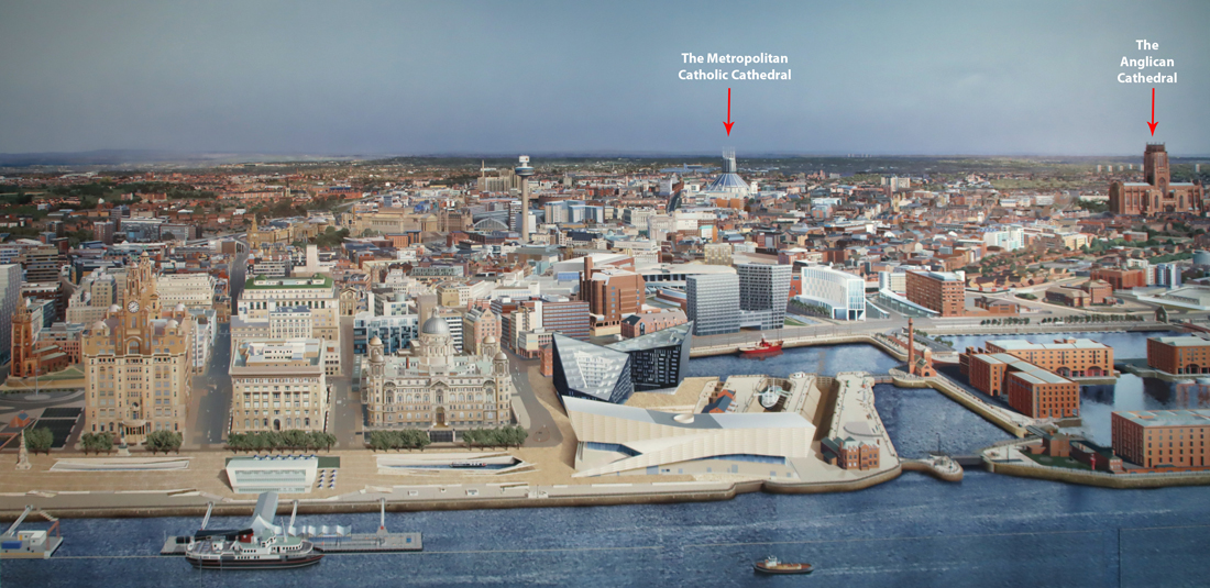 Painting of Liverpool by Ben Johnson in the Museum of Liverpool