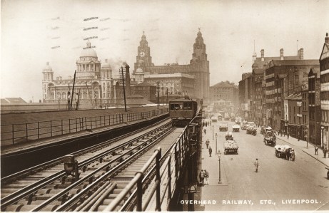 Overhead Railway at the Liver Building
